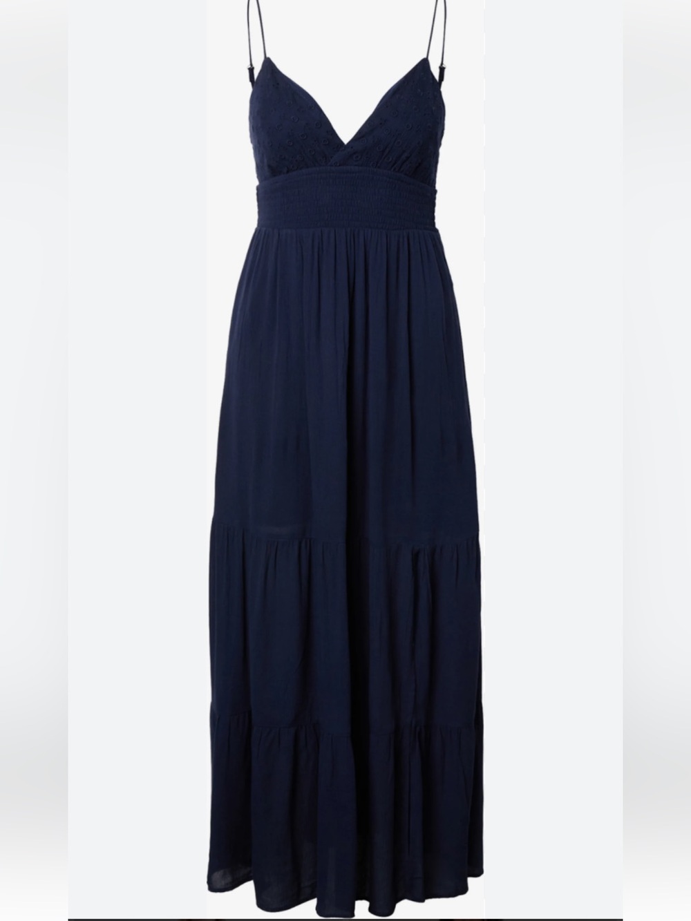 NEW! Hollister - Babydoll Style Knit Maxi Dress in Navy (with Pockets!!) - XL